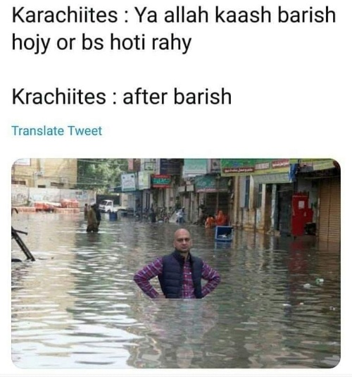 Karachites after rain  CRAMEMS MEMES