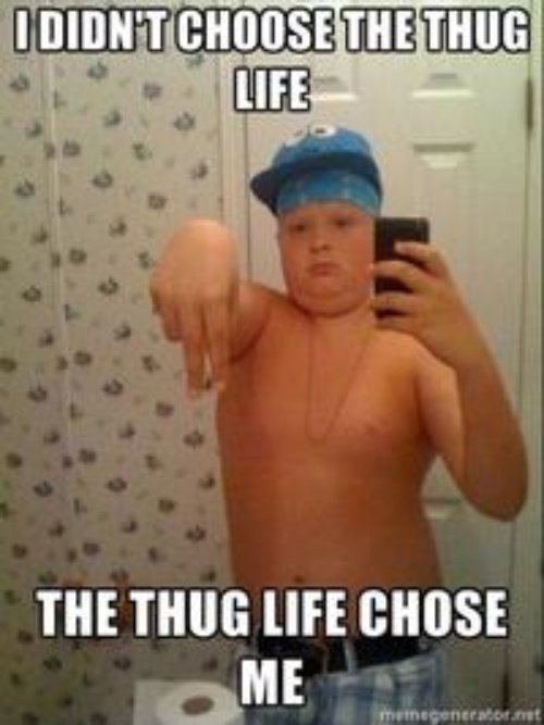 Thug life Memes Thug life is a care free life of living however someone likes. CRAMEMS MEMES